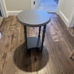 Grey Wooden Side Table