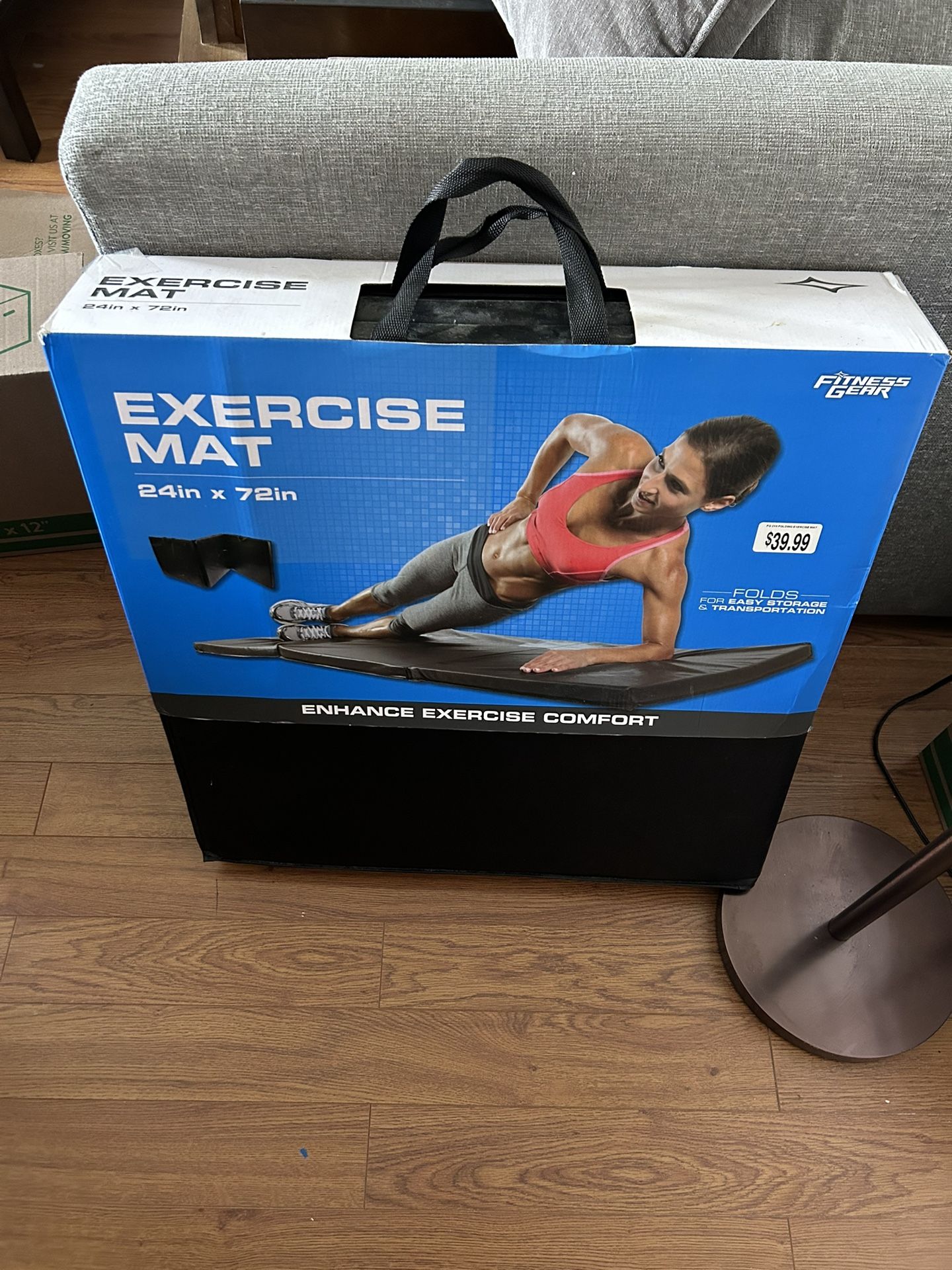 Exercise Mat. Padded Mat 24 x 72 Inches