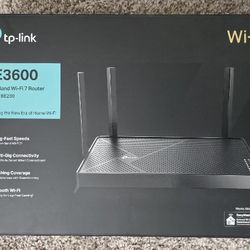 TP-Link Archer BE3600 Dual-Band Mesh Wi-Fi 7 Router Smart App & WPA3 Security