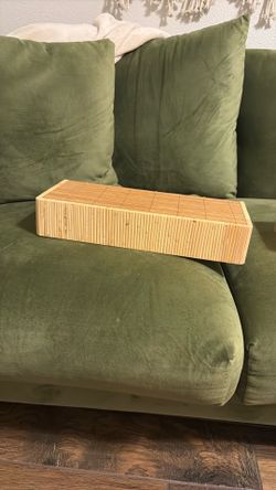Bamboo floating shelves