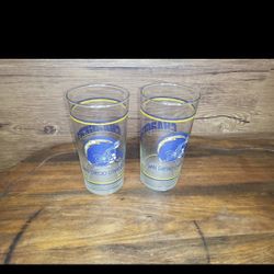 vintage san Diego chargers cups glass