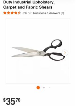 Duty Industrial Upholstery, Carpet and Fabric Shears