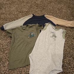 3 Toddler Shirts & Bodysuit – Size 2T / 24M (Play Clothes Bundle) 👕