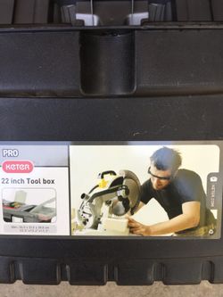 Pro. Keter 22 inch. tool box.