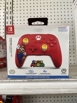 PowerA Wireless Controller for Nintendo Switch - Mario Joy, Switch Lite/Switch-OLED Model, Nintendo Switch 2, AA Battery Powered (Battery Included), B