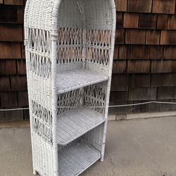 Wicker Petite/childs Shelving Unit $45