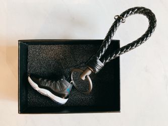 AJ11 Space Jam 3D mini Sneaker Keychain with Box/Bag Gift Set