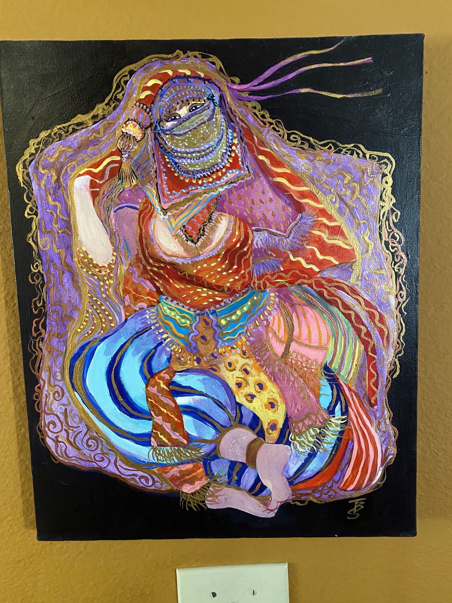 Tribal Belly Dance Painting Original Art Painting