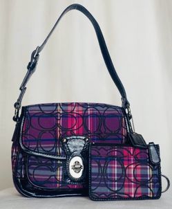 Coach Tartan Plaid Purse And Wallet for Sale in Jurupa Valley CA OfferUp