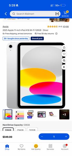 iPad 11th generation 128 gb