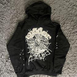 Black Web Sp5der Hoodie