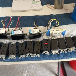 Dimmers/switches/receptacles