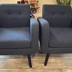 Arm Chair, Blue Color