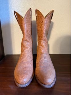 Tecovas Jasper Smooth Ostrich Cowboy boot size 10D