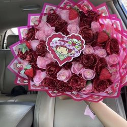 Strawberry shortcake bouquet