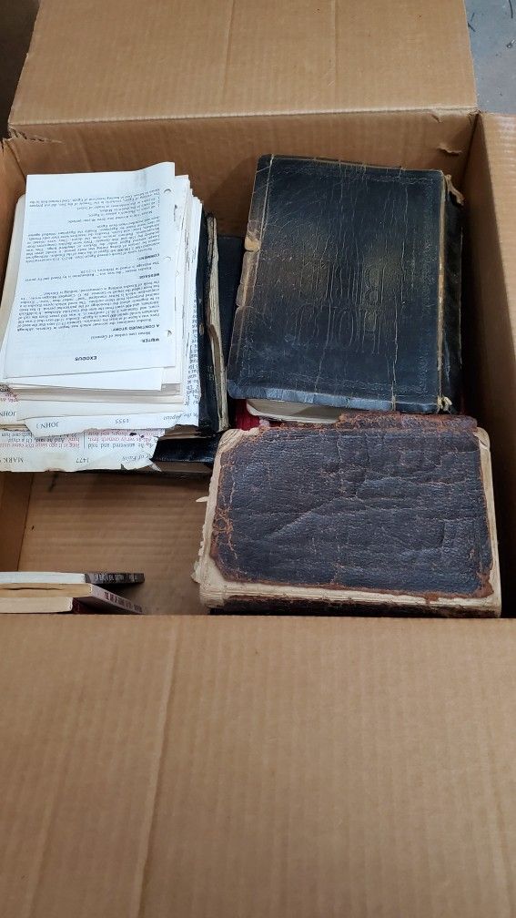 box of old bibles