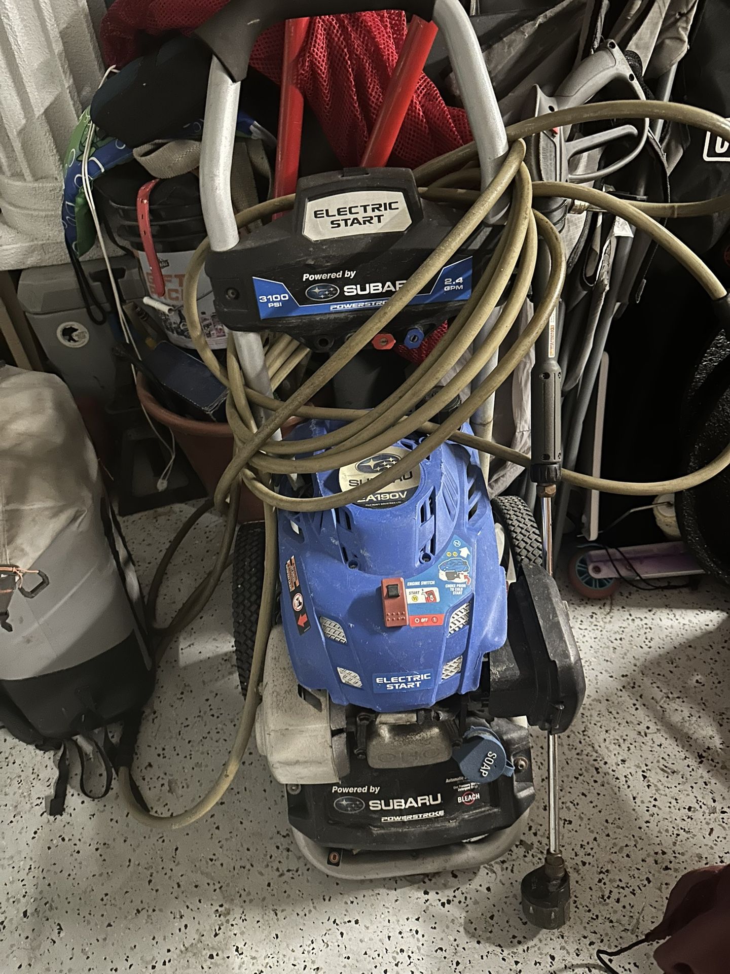 Subaru (gas) Electric Start Pressure Washer 3100 Psi