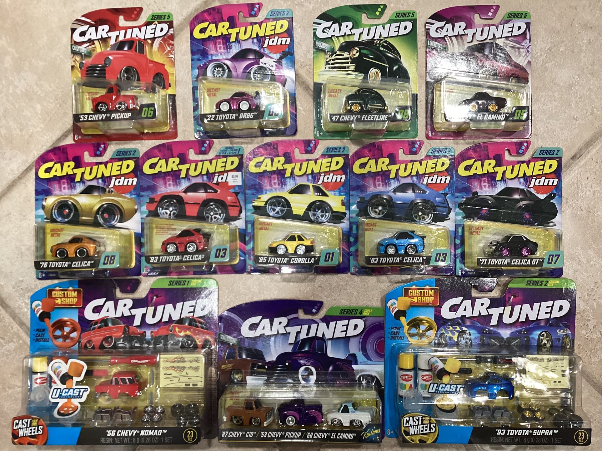 12 New Car Tuned Die Cast Cars (Valencia) $100
