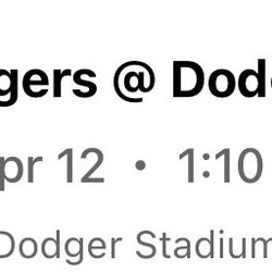Dodger Tickets 