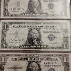 3  1935 One Dollar Bills