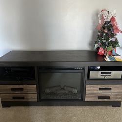Entertainment Center With Fireplace 