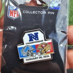 NFC CHAMPIONSHIP 49ERS VS LIONS PIN