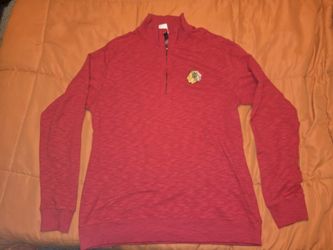 Levelwear NHL Blackhawks 1/4 Zip Long Sleeve Shirt-large