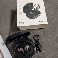 Over Ear Black Earbuds