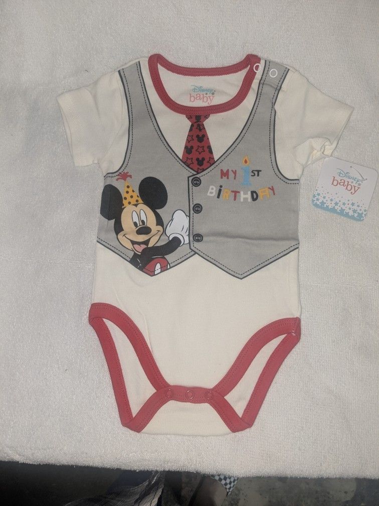 Disney Baby 1st Birthday Onesie