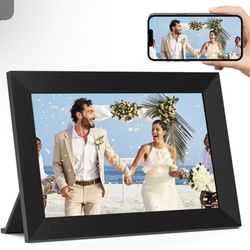 Digital Picture Frame LOPEVI - Frameo 10.1 inch Smart WiFi Digital Photo Frame, 1280x800 HD IPS Touch Screen Photo Frame Electronic, Electronic Pictur