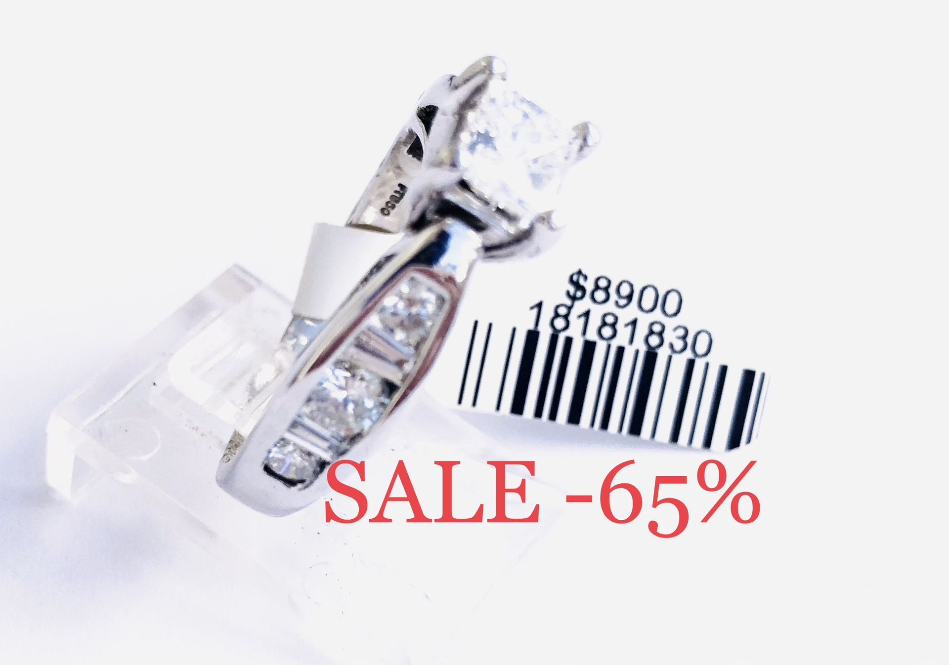 Engagement Ring Anniversary Diamond Ring1.46 Carats NATURAL DIAMONDS π PLATINUM Christmas π SALE-65% Appraised BY GEMOLOGICAL INSTITUTE NEW YORK
