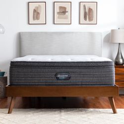 BeatyRest Pressure SMART LUX King Size Mattress 15” Thick Pillow Top – Direct from Factory, Sealed in Plastic Ready for Same-Day Delivery!