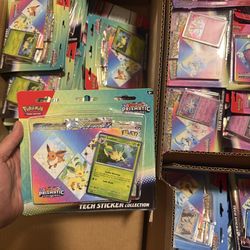 Pokemon Prismatic Tech Sticker (3 packs)