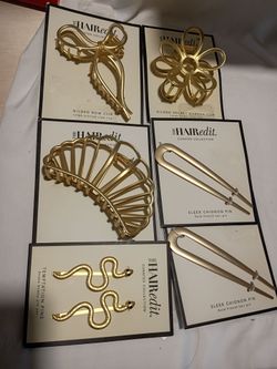 6 piece hair clip set