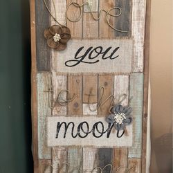 Love You to the Moon and Back ~ Wall Art!