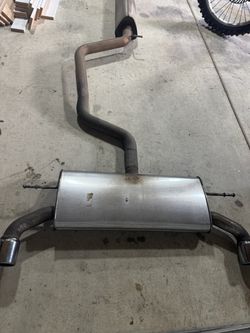 Dual Tip VW Exhaust assembly