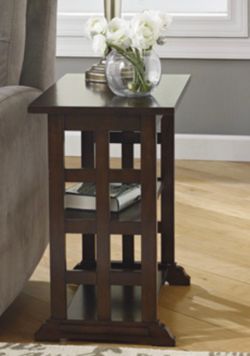 Ashley Furniture Brown Chairside End Table $30 Firm