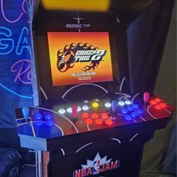 Retro Gaming NBA Jam Shaq Edition Arcade 1up With Over 15,000 Video Games 