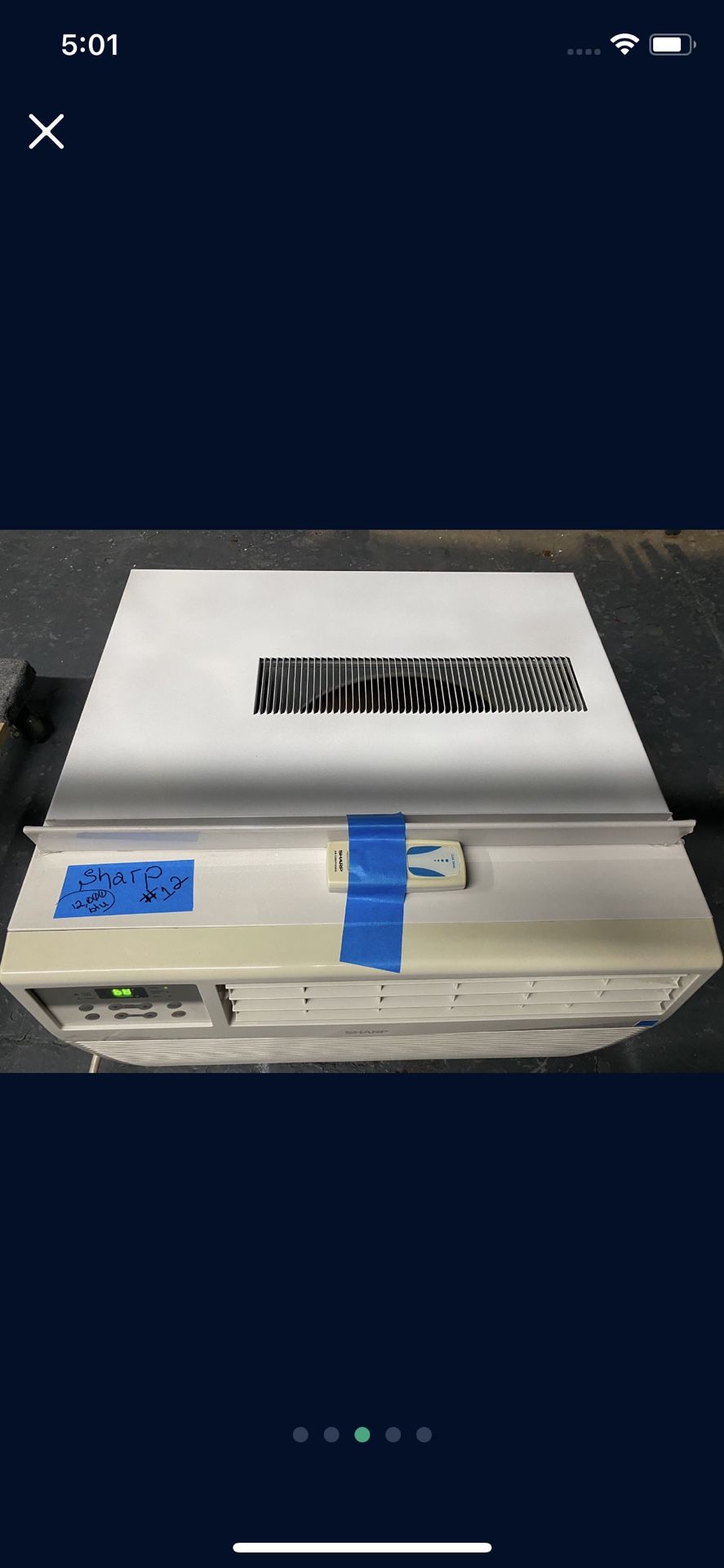 Sharp - AFQ120RX 12000 BTU Air Conditioner