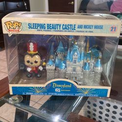 Sleeping Beauty Castle And Mickey Mouse