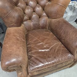 Quality Leather Library Chair