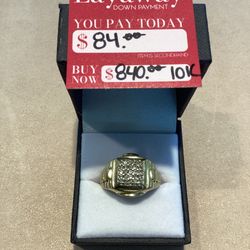 Men’s Diamond Ring 10k YG