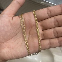  Rope chains for $300 each 10k Gold 