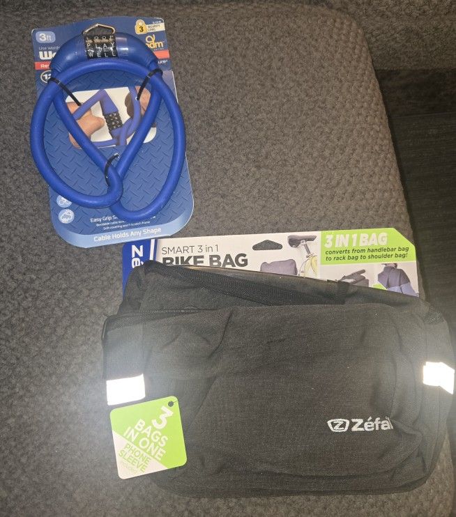 Bike Bag and Bicycle Lock