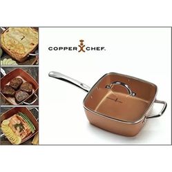 Copper Chef Square Pan Glass Lids