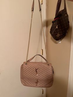 Beige YSL Bag With Wallet
