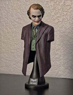 HOTTOYS HT 1/4 The Dark Knight JOKER Heath Ledger Bust Model Statue Rare