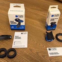 Quad Lock Bike Phone Mounts – Out Front + Handlebar Mount (Like New)
