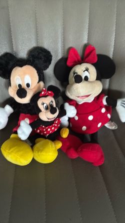 Mickey and Minnie Mouse Plush Stuffed Animals Set of 3