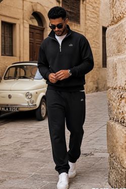 Brand New Men’s Alo Quarter Zip & Pants Matching Set – Size XL & 3XL left
